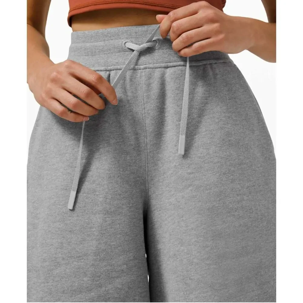 Lululemon High Rise Terry Sweat Shorts Grey 6 NWOT